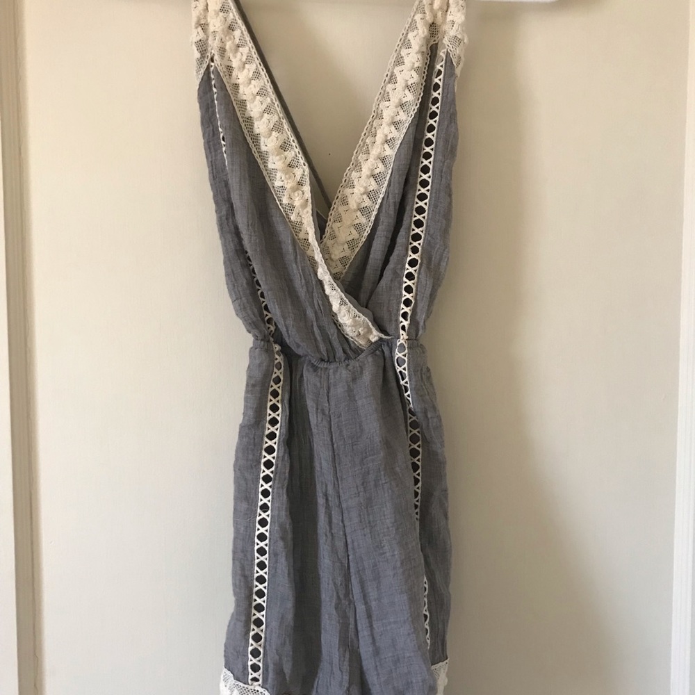 V neck Romper